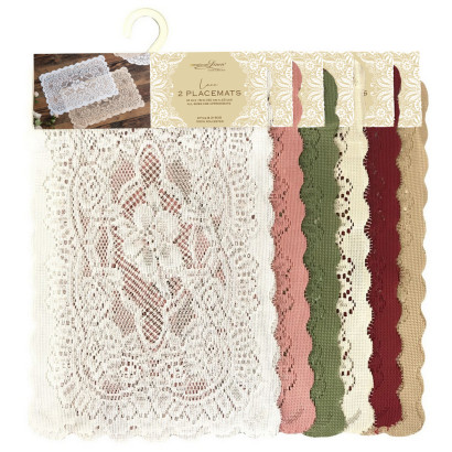 2 Pack Lace Place Mats