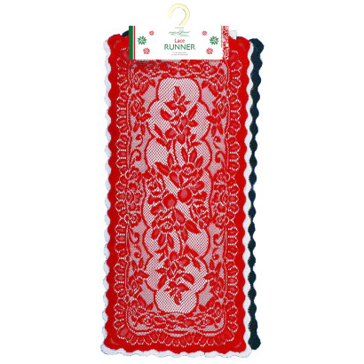 Holiday 16"x36" Lace Runner