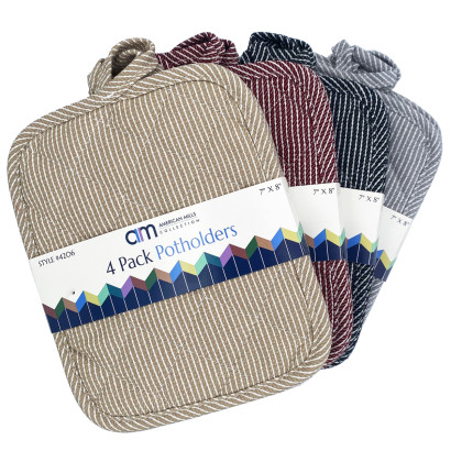 4 Pack Potholders