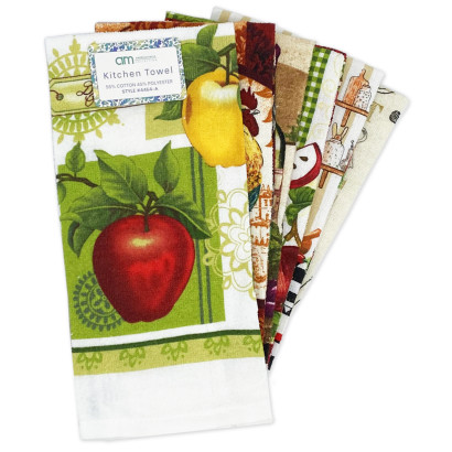 Printed Velour Kitchen Towel