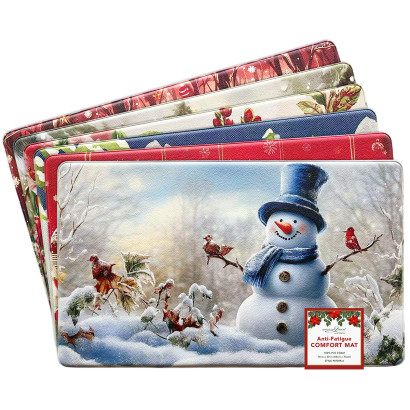 Printed Holiday Kitchen Mat