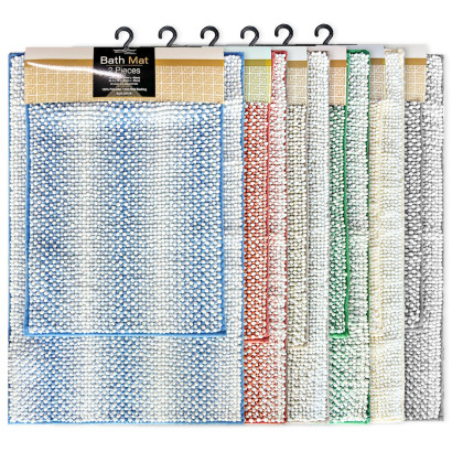 2pc Noodle Bath Mat Set