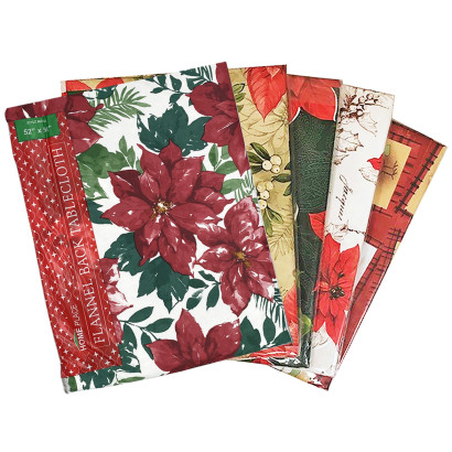 Holiday Flannel-Back Tablecloths
