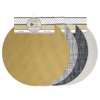 4 Pack Round PVC Place Mats