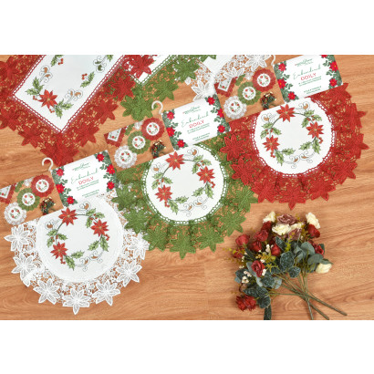 Embroidered Holiday Doily