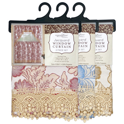 Jacquard Window Curtain Set