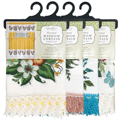 Printed Window Curtain Set
