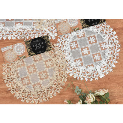 Embroidered Lace Doily