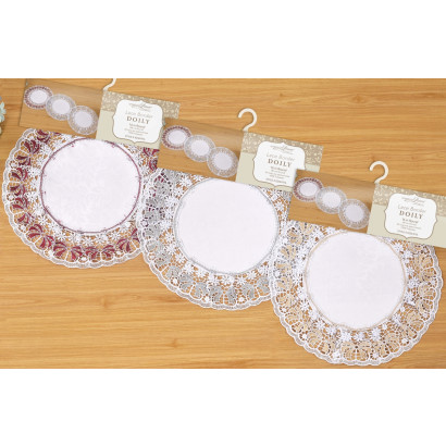 Doily with Lace Border