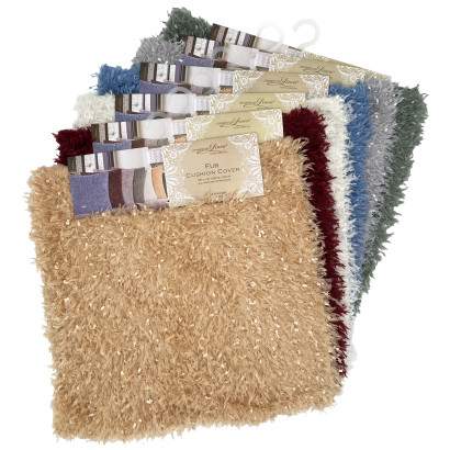 18" Faux Feather Cushion Cover