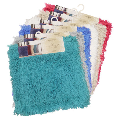 18" Fur Cushion Cover