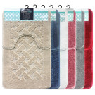 2 Piece Cotton Bath Mat Set