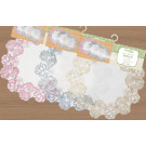 Embroidered Rose Doily