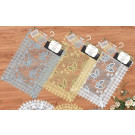 Sequin Place Mat with Lace Border- Butterfly