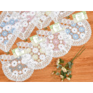 Embroidered Doily with Lace Border