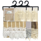 Lace Border Window Curtain Sets