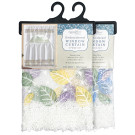 Embroidered Leafy Window Curtain Set