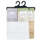 Embroidered Window Curtain Set