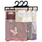 Embroidered Window Curtain Set -  Butterflies