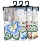 Embroidered Floral Window Curtain Set
