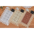Sequin Place Mat with Lace Border