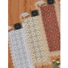 Sequin Table Runner with Lace Border