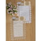 Jacquard Place Mat with Lace Border