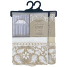 Embroidered Window Curtain Set