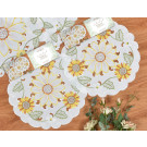Embroidered Doily- Sunflower