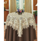 Embroidered Lace Table Topper