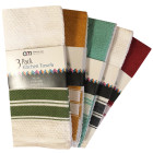 3 Pack Striped Kitchen Towel