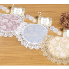 Jacquard Doily with Lace Border