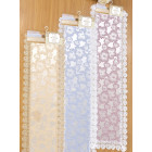 Jacquard Table Runner with Lace Border