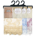 Jacquard Lace Border Window Curtain Set