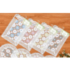 Embroidered Place Mat with Lace Border 