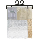 Embroidered Window Curtain Set