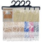 Embroidered Window Curtain Set - Circles