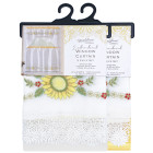 Embroidered Window Curtain Set- Sunflower