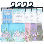Embroidered Window Curtain Set -  Flowers