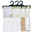Embroidered Window Curtain Set