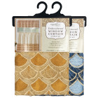 Embroidered Window Curtain Set