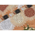 Sequin Doily with Lace Border