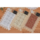 Sequin Place Mat with Lace Border