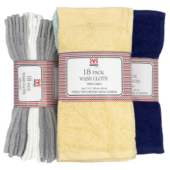 18 Pack Wash Cloths
