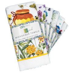 3 Pack Printed Microfiber Kitchen Towels