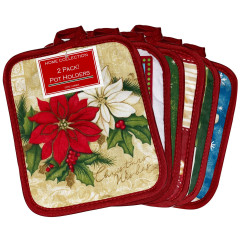 2 Pack Holiday Printed Pot Holders