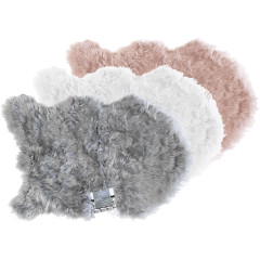 Bear-Shaped Fur Mat 