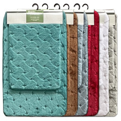 Plush Bath Mat Set