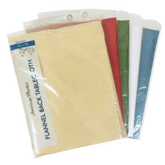 Solid Flannel-Back Tablecloths