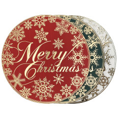 Round Holiday PVC Place Mats